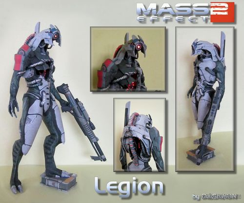 Сборная бумажная модель / scale paper model, papercraft Legion (Mass Effect 2) 