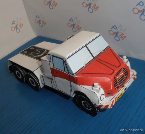 Сборная бумажная модель / scale paper model, papercraft Tatra T148 Ťahač 6x6 