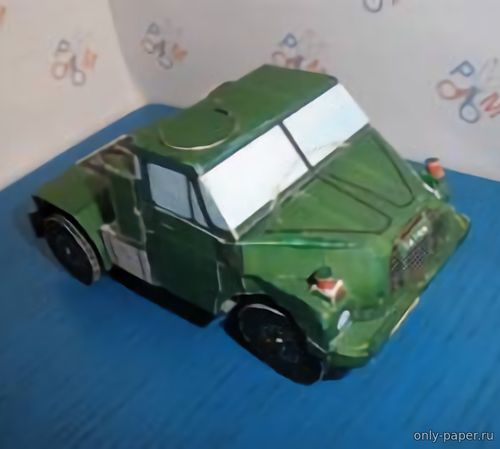 Сборная бумажная модель / scale paper model, papercraft Tatra T148 Ťahač 4x4 