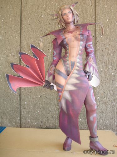 Сборная бумажная модель / scale paper model, papercraft Лебланк / LeBlanc (Final Fantasy) 