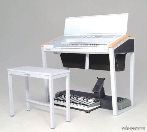 Модель электронного органа Yamaha Electone Stagea из бумаги/картона
