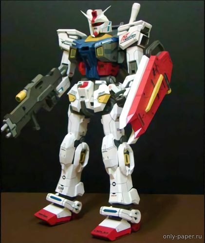 Модель Gundam RX-78-2 Ver. Evolve из бумаги/картона