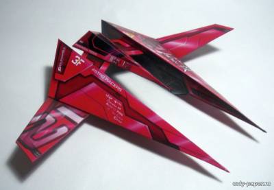 Сборная бумажная модель / scale paper model, papercraft Venture Blade Astro Racer (Jan Rükr) 