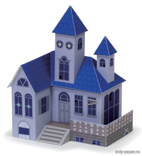 Сборная бумажная модель / scale paper model, papercraft Дом с привидениями / Haunted House 