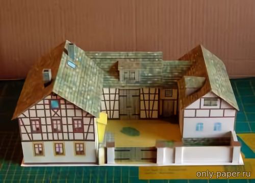 Сборная бумажная модель / scale paper model, papercraft Камсдорфская ферма / Kamsdorfer Bauernhof 