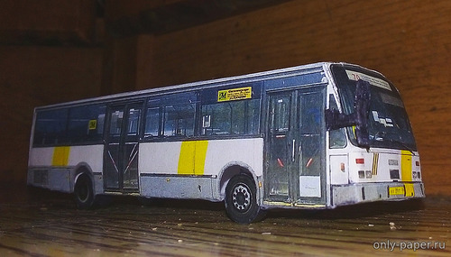 Модель автобуса VanHool А600 из бумаги/картона