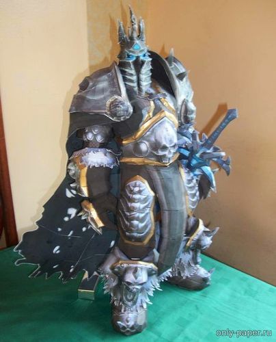 Сборная бумажная модель / scale paper model, papercraft Король Лич / Lich King (World of Warcraft) 
