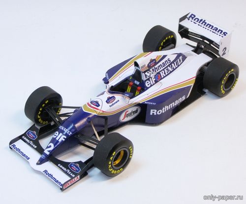 Сборная бумажная модель / scale paper model, papercraft Williams FW-16 - A.Senna - GP San Marino 1994 