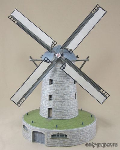 Сборная бумажная модель / scale paper model, papercraft Ветряная мельница Райдта / Rheidter Windmuehle (Mondorfer Bastelbogen) 