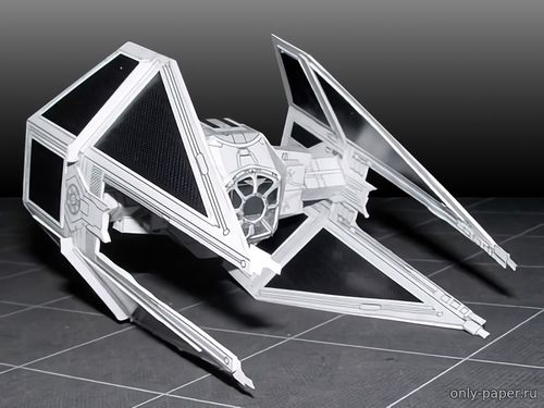 Сборная бумажная модель / scale paper model, papercraft TIE-Interceptor (Star Wars) 