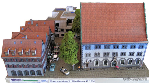 Сборная бумажная модель / scale paper model, papercraft Ансамбль старого города в Ульме / Altstadt-Ensemble Ulm/Donau (Dieter Welz) 