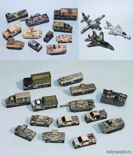 Сборная бумажная модель / scale paper model, papercraft ACR and CSLA set / Чешская (чехословацкая) армия и ВВС Чехии 