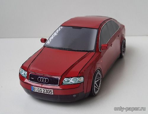 Сборная бумажная модель / scale paper model, papercraft Audi A4 B6 