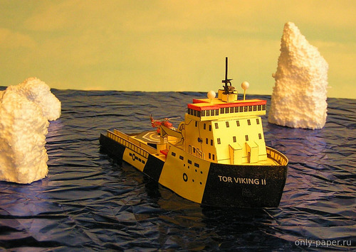 Сборная бумажная модель / scale paper model, papercraft Tor Viking II 