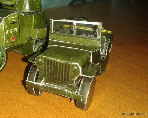 Сборная бумажная модель / scale paper model, papercraft Willys 