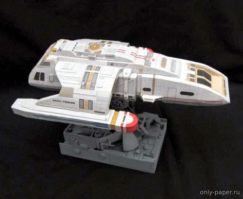 Сборная бумажная модель Runabout Spaceship class Danube (Star Trek)