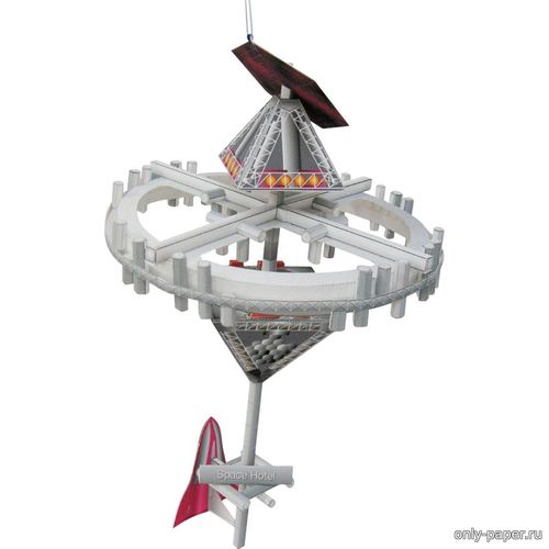 Сборная бумажная модель Космическая Гостиница / Space Hotel-Canon