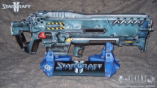 Сборная бумажная модель Автомат пехотинца / Terran Cannon [StarCraft]