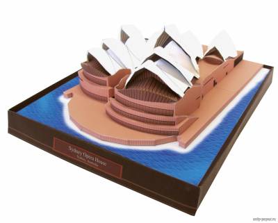 Сборная бумажная модель / scale paper model, papercraft Sydney Opera House, Australia (Canon) 