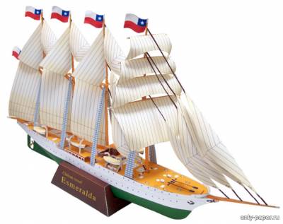 Сборная бумажная модель / scale paper model, papercraft Esmeralda 