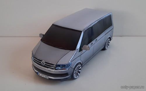 Сборная бумажная модель / scale paper model, papercraft Volkswagen Transporter 6 