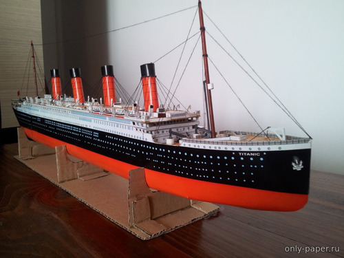 Сборная бумажная модель / scale paper model, papercraft Титаник / RMS Titanic (Betexa) 