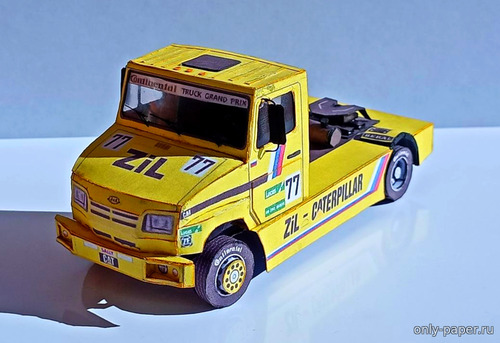 Модель спортивного грузовика ЗиЛ-5301СЕ из бумаги/картона