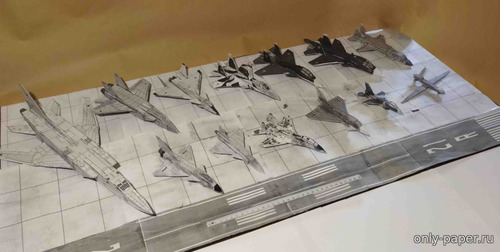 Сборная бумажная модель / scale paper model, papercraft Modern air combat (bagera3005 - vkatrich2000) 