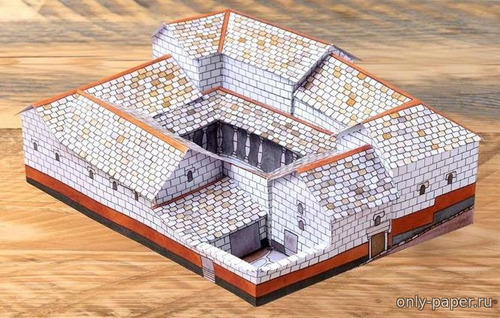 Сборная бумажная модель / scale paper model, papercraft Римский форт 