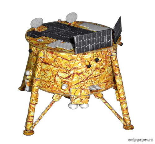 Сборная бумажная модель / scale paper model, papercraft Автоматическая лунная станция «Берешит» (Zach’s PaperSat Designs) 