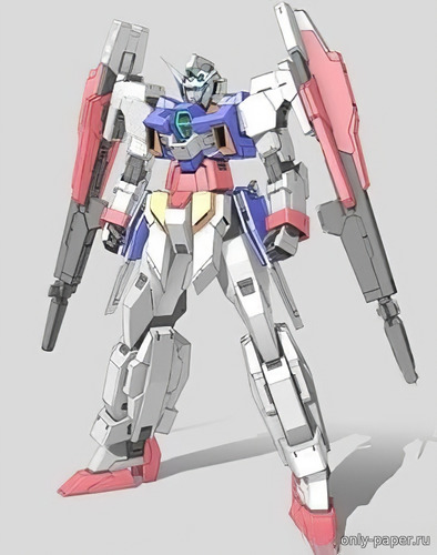 Сборная бумажная модель / scale paper model, papercraft AGE-2DB Gundam AGE-2 Double Bullet 