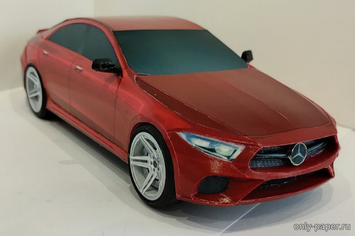 Сборная бумажная модель / scale paper model, papercraft Mercedes-Benz CLS (Alex Vibe) 