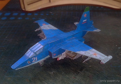 Сборная бумажная модель / scale paper model, papercraft Су-39 / Su-39 (Виталий Митусов) 