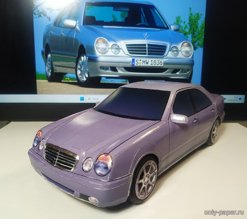 Сборная бумажная модель / scale paper model, papercraft Mercedes-Benz W210 