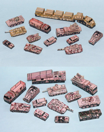 Сборная бумажная модель / scale paper model, papercraft United Arab Emirates Army (R & P Models) 