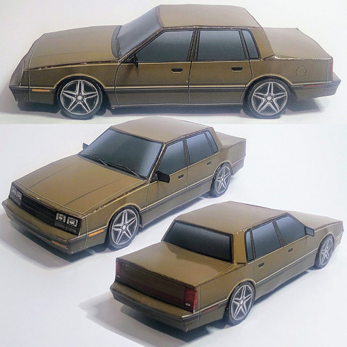 Сборная бумажная модель / scale paper model, papercraft Bruckell LeGran из игры BeamNG Drive (Алексей Киржаев и Сергей Пастовенский) 