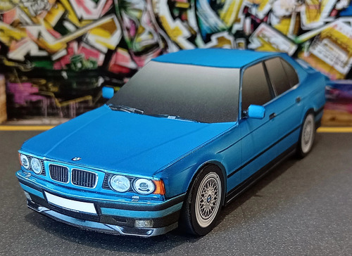 Сборная бумажная модель / scale paper model, papercraft BMW E34 