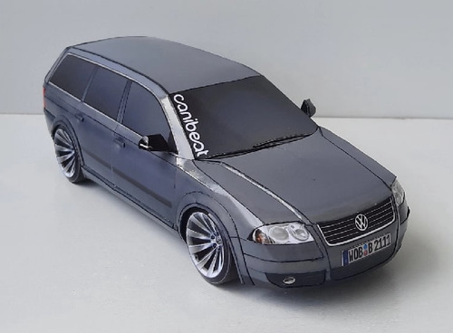 Сборная бумажная модель / scale paper model, papercraft Volkswagen Passat B5 restyling (Alex Vibe) 