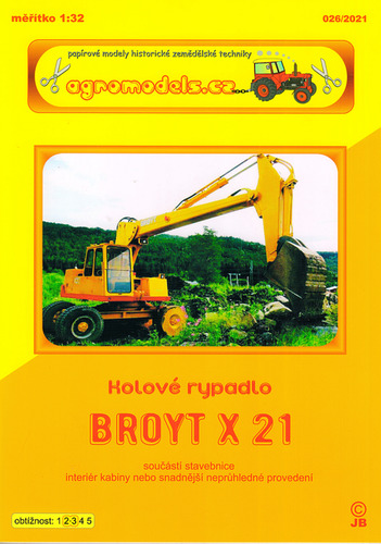 Сборная бумажная модель / scale paper model, papercraft Broyt X 21 (Agromodels 026) 