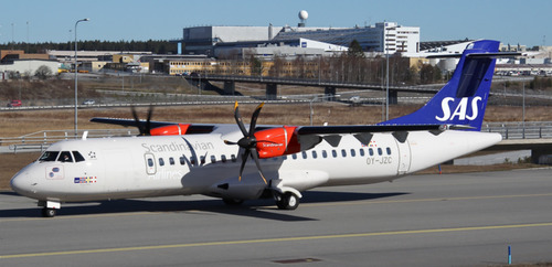 Сборная бумажная модель / scale paper model, papercraft ATR 72-600 Scandinavian Airlines (Edwin Rodriguez - Mario Solorzano) 