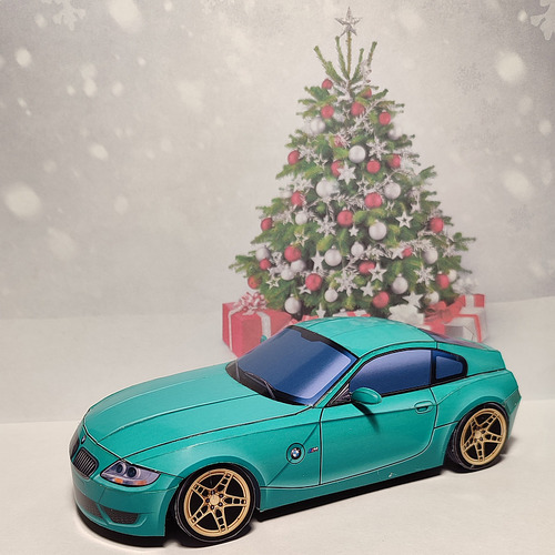 Сборная бумажная модель / scale paper model, papercraft BMW Z4 E85 Coupe (Paper Car Tuning) 