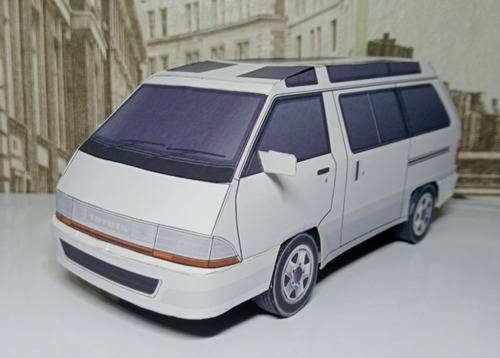 Сборная бумажная модель / scale paper model, papercraft Toyota Town Aсe (Александр Рубан / Paper Auto Garage) 