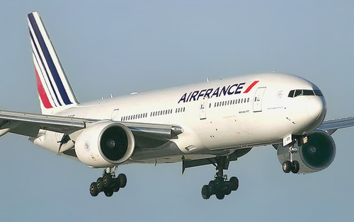 Сборная бумажная модель / scale paper model, papercraft Boeing 777-200ER Air France (Hermercraft) 