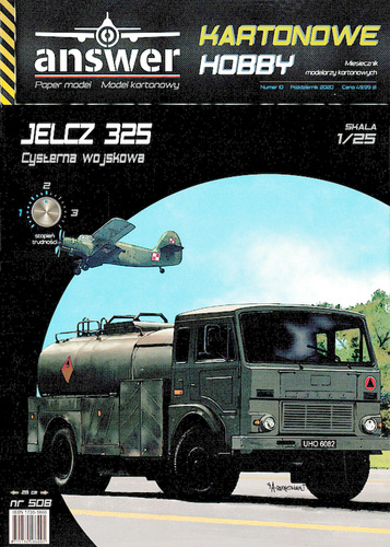 Сборная бумажная модель / scale paper model, papercraft Jelcz-325 (Answer Kartonowe Hobby 10/2020) 