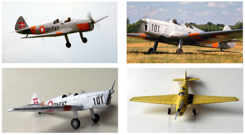 Сборная бумажная модель / scale paper model, papercraft S.A.I. KZ-II T (Design Group Alpha) 
