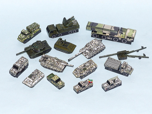 Сборная бумажная модель / scale paper model, papercraft Ethiopian Ground Forces (R & P Models) 