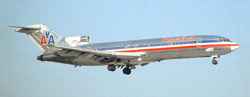 Сборная бумажная модель / scale paper model, papercraft Boeing-727-200 AmericanAirlines (Citycraft) 
