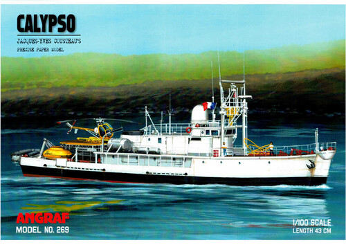 Сборная бумажная модель / scale paper model, papercraft Calypso (Angraf 269) 