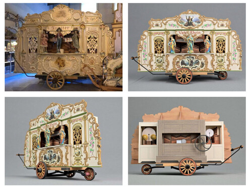 Сборная бумажная модель / scale paper model, papercraft Drehorgel "Vater Rhein" (Mondorfer Bastelbogen) 