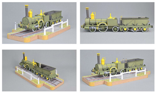 Сборная бумажная модель / scale paper model, papercraft Sharp Brothers & Co. Lokomotive (Mondorfer Bastelbogen) 